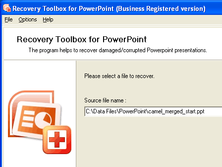 Recovery Toolbox for PowerPoint Screenshot 1