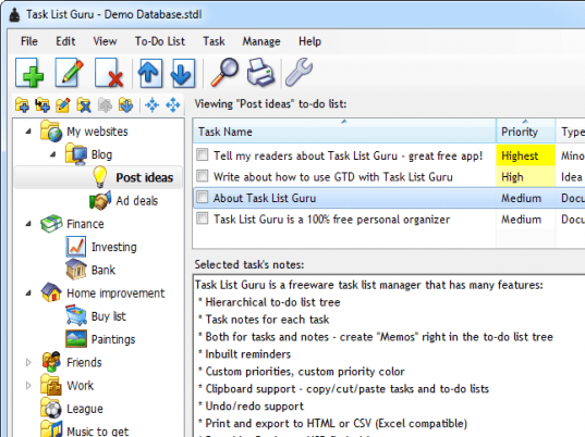 Task List Guru Screenshot 1