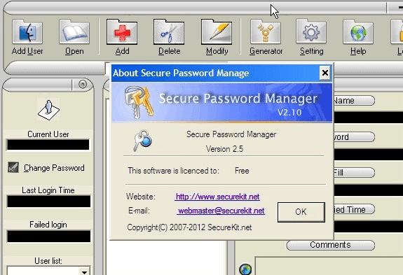 Secure Password Manager Screenshot 1