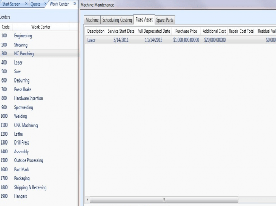 MIE Fixed Asset Software Screenshot 1