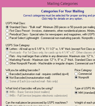 Postage Saver Postal Bulk Mail Sorter (Win) Screenshot 1