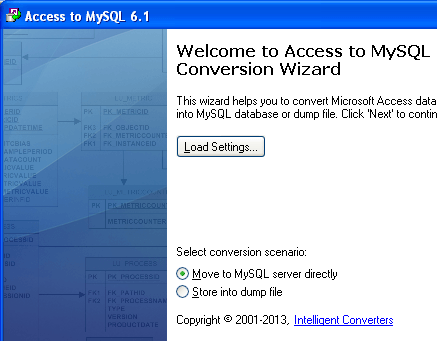 Access-to-MySQL Screenshot 1