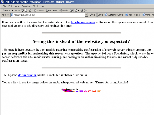 Apache HTTP Server Screenshot 1