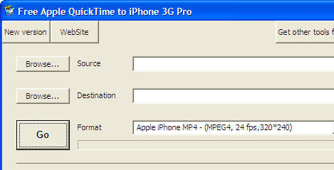 Free Apple QuickTime to iPhone 3G Pro Screenshot 1