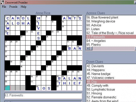 Crossword Puzzles Screenshot 1