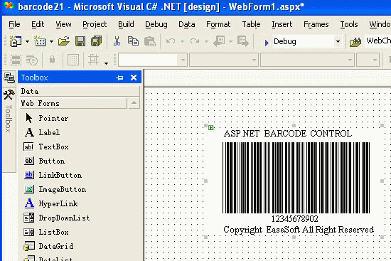 EaseSoft Barcode .Net Control Screenshot 1