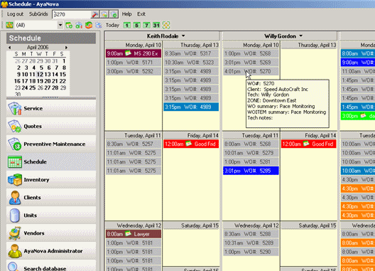AyaNova Service Management & Work Order Software Screenshot 1