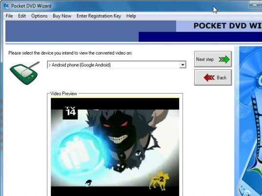 Pocket DVD Wizard Screenshot 1