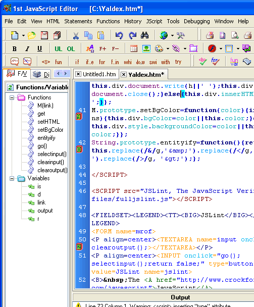 Yaldex JSFactory 2.0 Screenshot 1