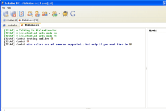 Talkative IRC Screenshot 1