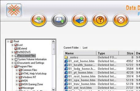 Data Files Recovery Software Utilities Screenshot 1