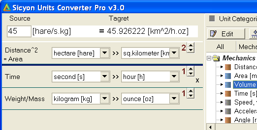 Sicyon Units Converter Pro Screenshot 1