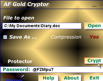 AF Gold Cryptor Screenshot 1