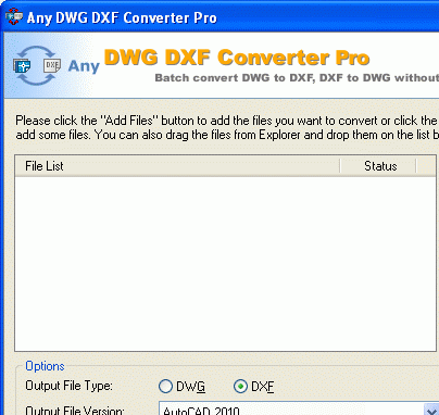 DWG to DXF Converter Pro- Screenshot 1