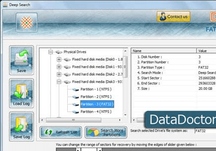 FAT Partition Data Recovery Screenshot 1