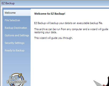 EZ Backup Quicken Basic Screenshot 1