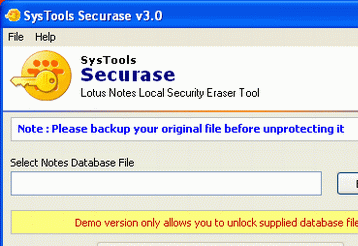 Lotus Notes Security Remover Screenshot 1