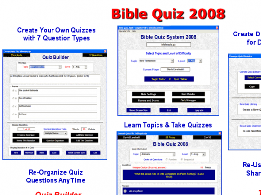 Bible Quiz Deluxe Suite Screenshot 1