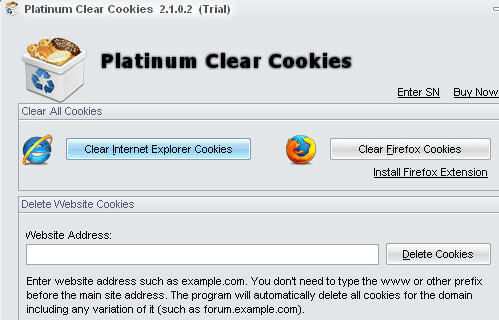 Platinum Clear Cookies Screenshot 1