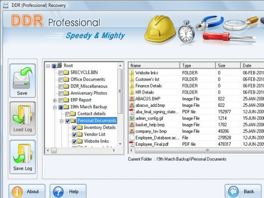 Recovery Software Screenshot 1