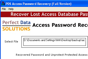 Access Password Cracker Screenshot 1