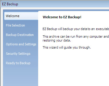 EZ Backup Quicken Premium Screenshot 1