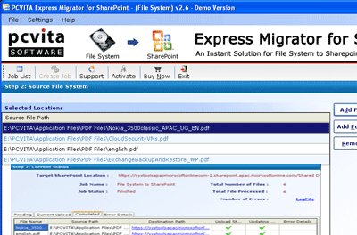 SharePoint Migrator Screenshot 1