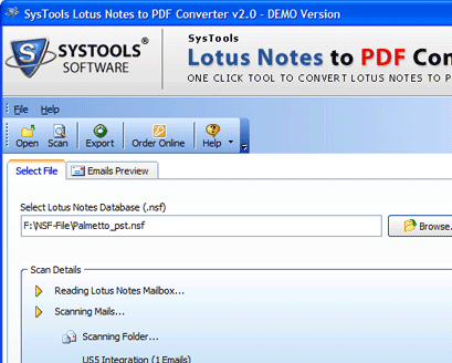 Move Lotus Notes to PDF Screenshot 1