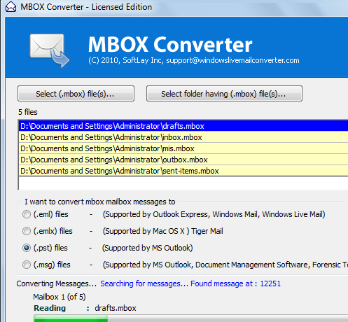 Convert Mac Mail Screenshot 1