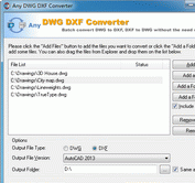 DWG to DXF Converter 2011.8 Screenshot 1