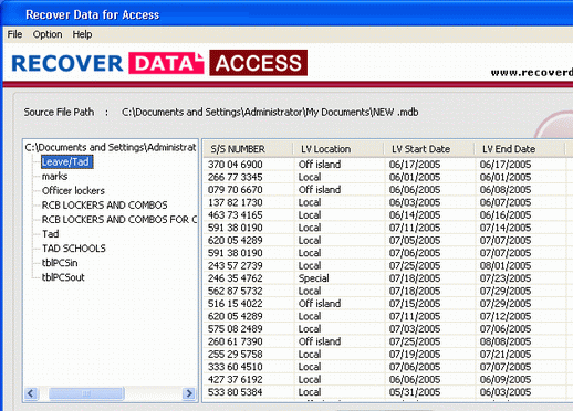 Access Data Recovery Software Screenshot 1