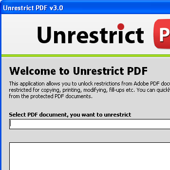 Unlock PDF Print Security Screenshot 1