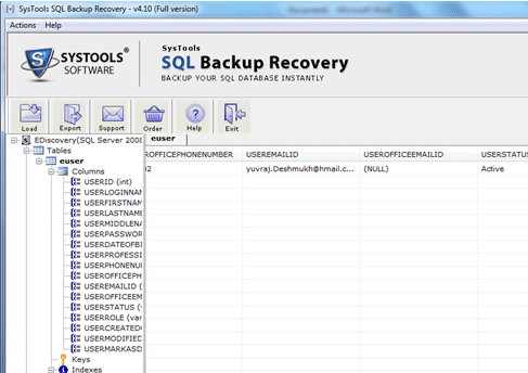 Corrupt SQL Backup Recovery Screenshot 1
