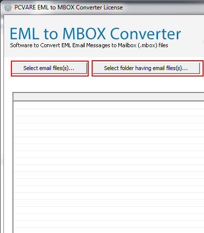 Copy EML to MBOX Screenshot 1