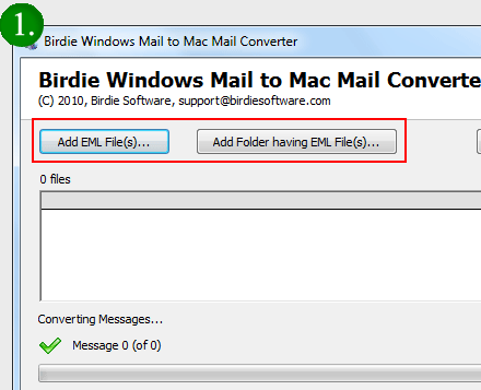 Convert EML to Mac Mail Screenshot 1
