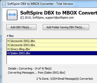 DBX to MBOX Screenshot 1