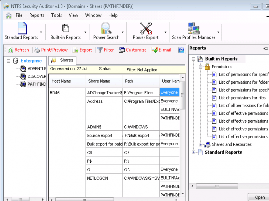 NTFS Security Auditor Screenshot 1