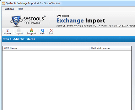 Move PST To Exchange Mailbox Screenshot 1