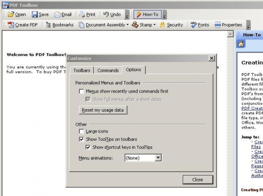 PDF Toolbox Screenshot 1