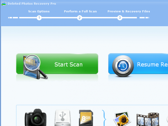 Deleted Photos Recovery Pro Screenshot 1