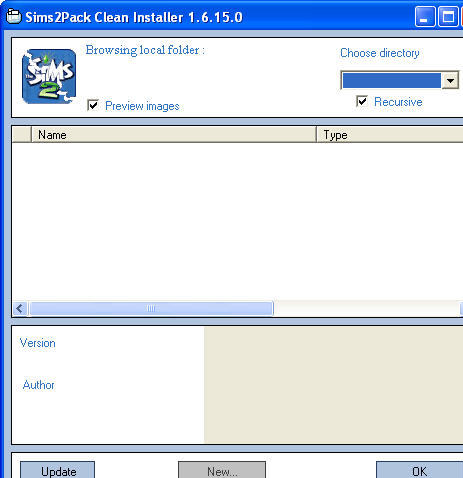 Sims2Pack Clean Installer Screenshot 1