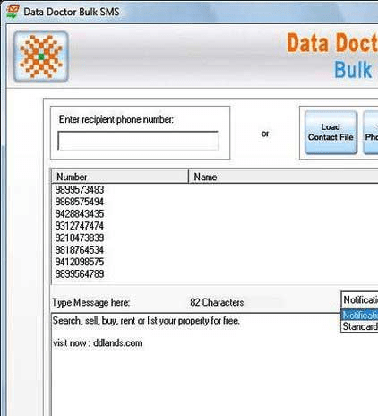 Bulk Messaging Software Screenshot 1