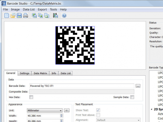 Barcode Studio for Barcode Creation Screenshot 1