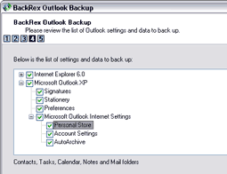 BackRex Outlook Backup Screenshot 1