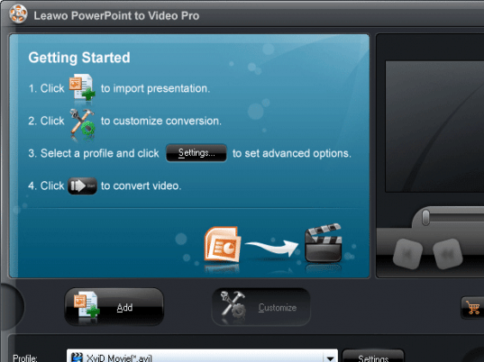 PPT to MPEG Converter Screenshot 1