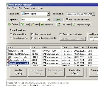 Files Search Assistant Screenshot 1