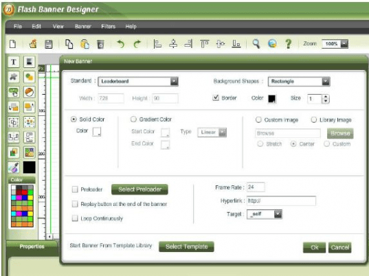BannerDesignerPro Flash Banner Designer Screenshot 1