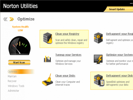 Norton Utilities Screenshot 1