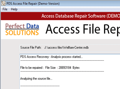 Microsoft Access Database Reader Screenshot 1