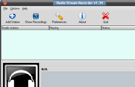 GSA Radio Stream Recorder Screenshot 1